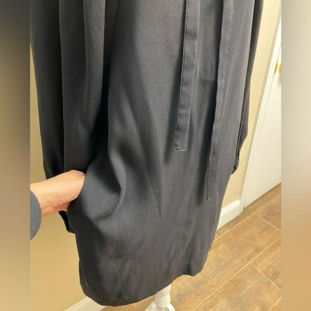 COS Elegant Black Long Sleeve mini Dress Sz 4 NWT - Picture 8 of 12